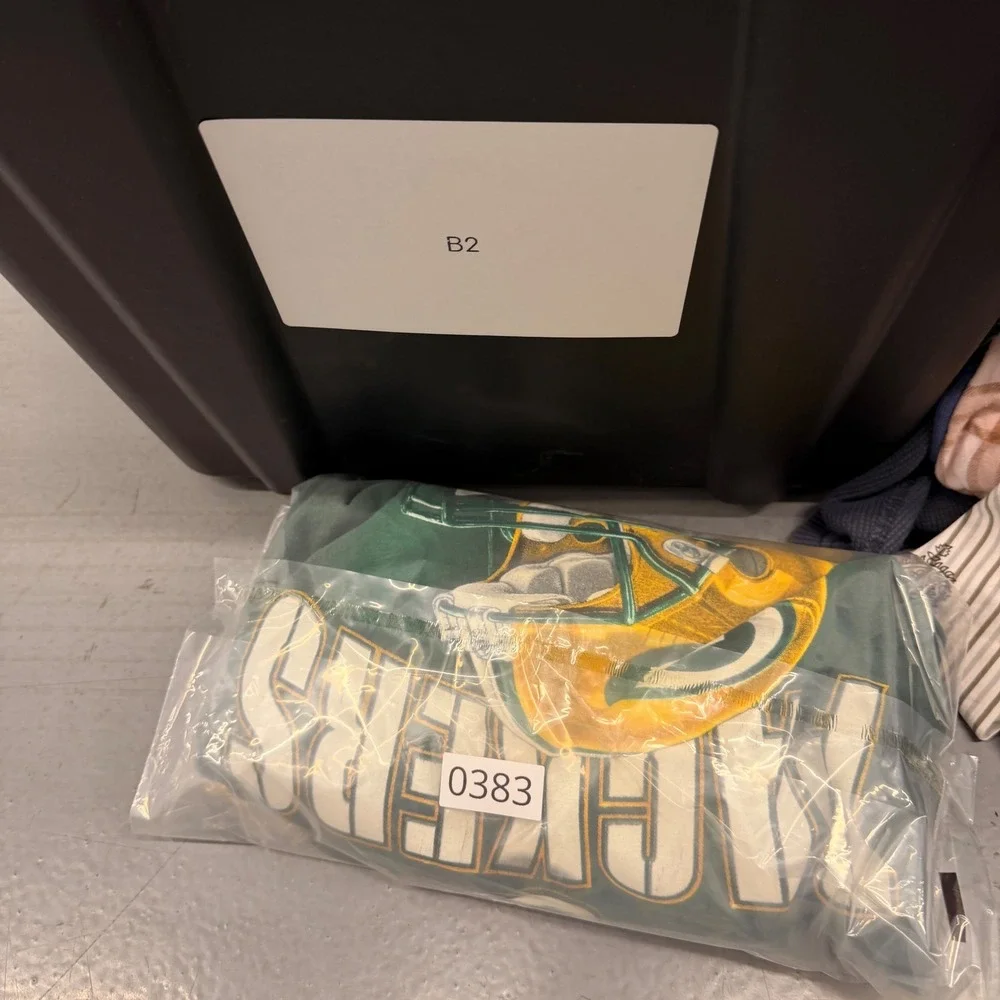 NFL Green Bay Packers Long‎ Sleeve Graphic T-Shirt Mens XL Green Helmet Logo